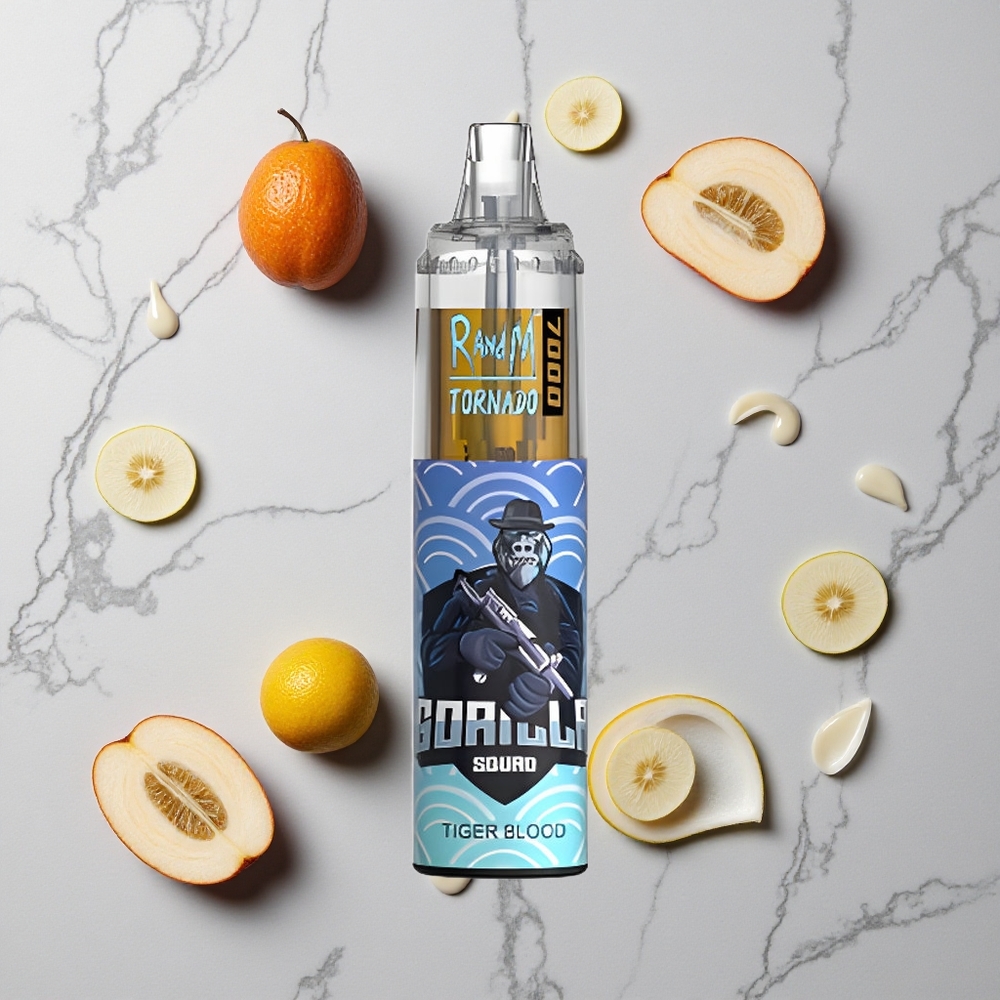 RandM Fumot Tornado 7000 Caladas Sangre de Tigre Vape Desechable 14ML Tipo-C RGB vape wholesale España