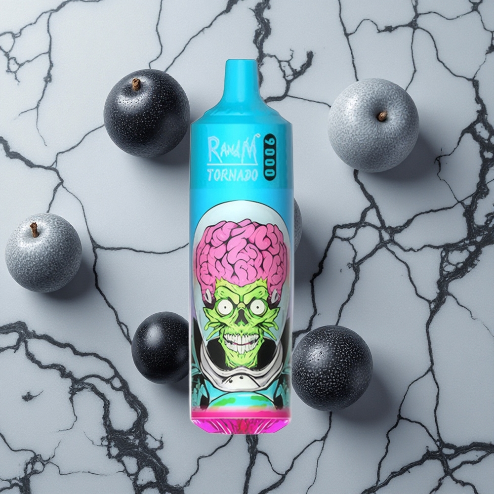 RandM Fumot Tornado 9000 Caladas Dragón Negro Hielo 18 mL Pantalla RGB vape wholesale España