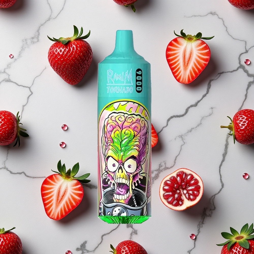 RandM Fumot Tornado 9000 Caladas Fresa Granada 18 mL Pantalla RGB vape wholesale España