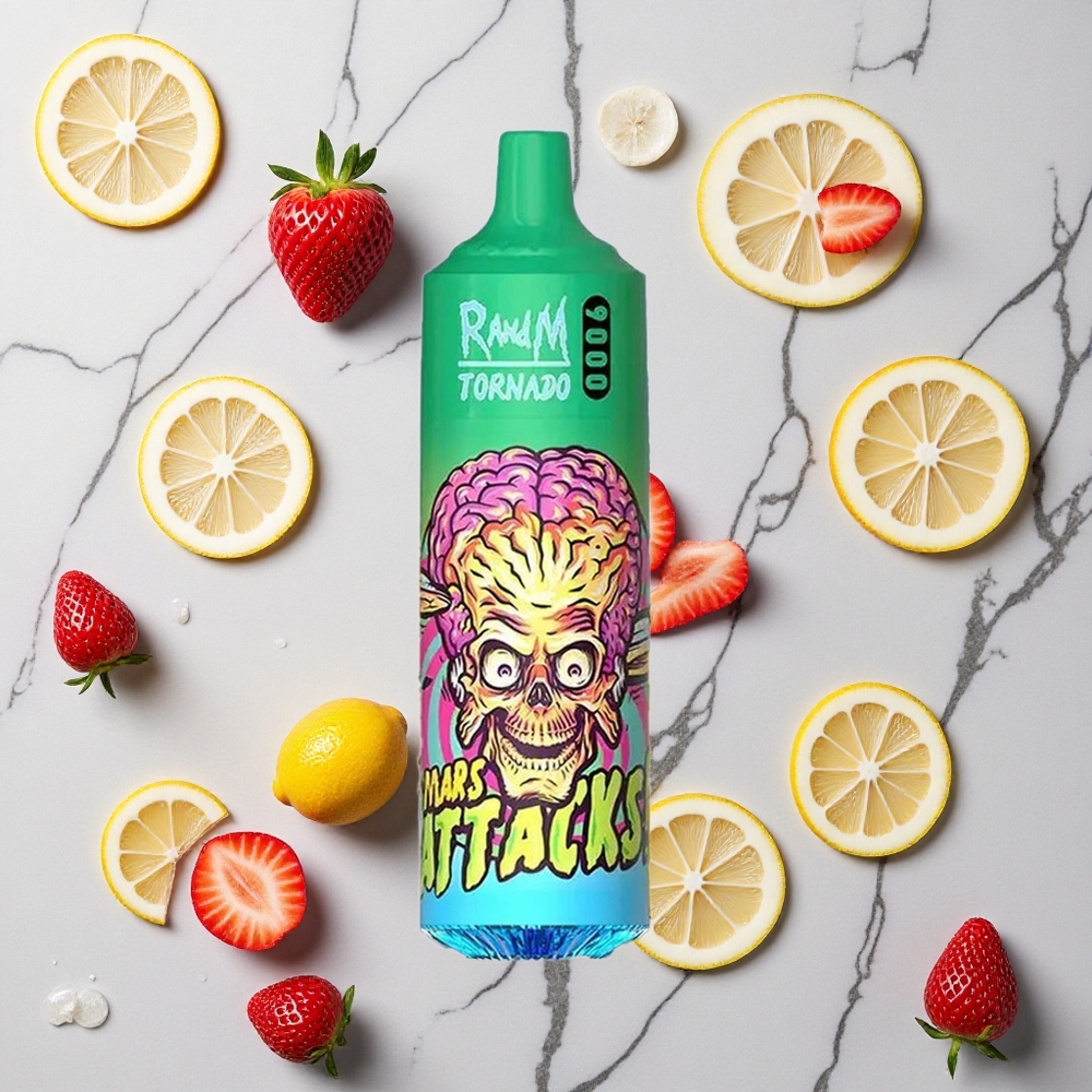 RandM Fumot Tornado 9000 Caladas Limonada Fresa 18 mL Pantalla RGB vape wholesale España