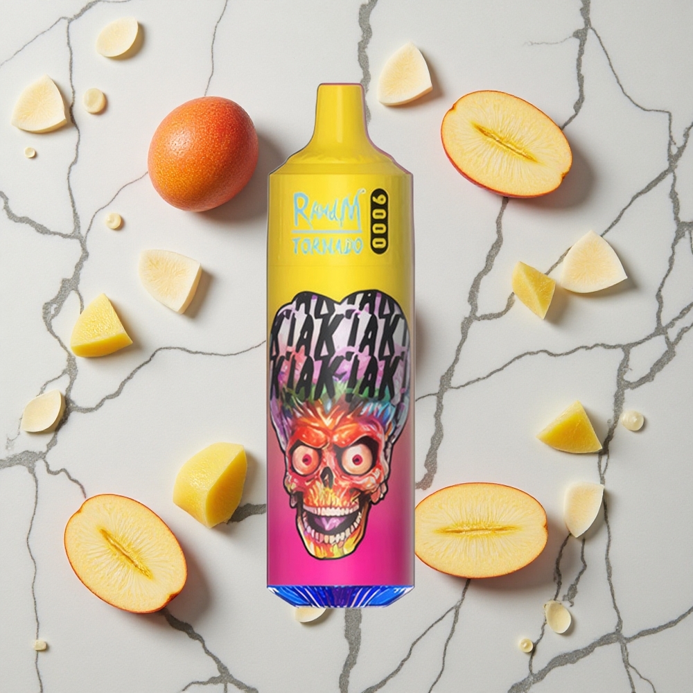 RandM Fumot Tornado 9000 Caladas Mango Melocotón Piña 18 mL Pantalla RGB vape wholesale España