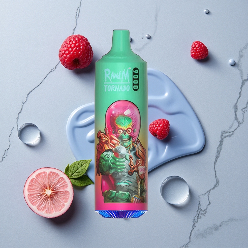 RandM Fumot Tornado 9000 Caladas Sabor Arándano Azul Kush Pantalla RGB vape wholesale España