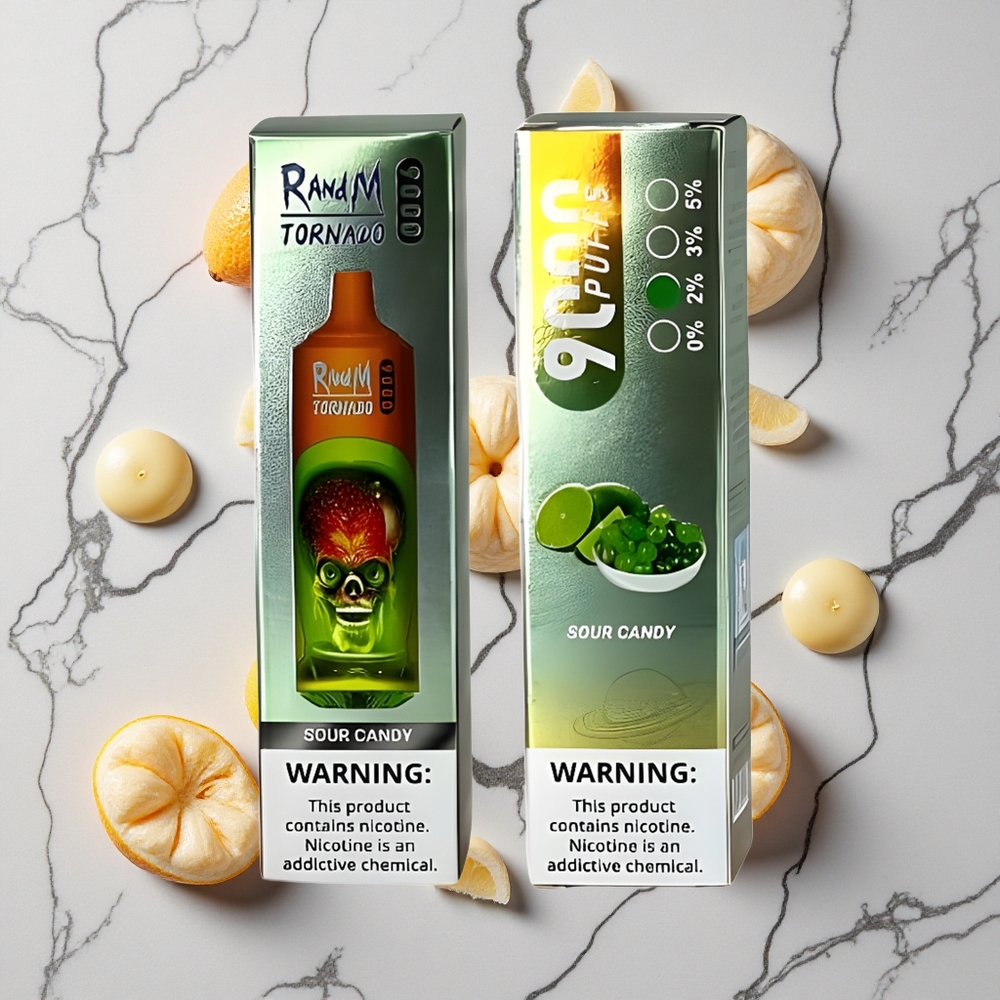 RandM Fumot Tornado 9000 Caladas Sabor Caramelo Ácido Batería Recargable 850 mAh vape wholesale España