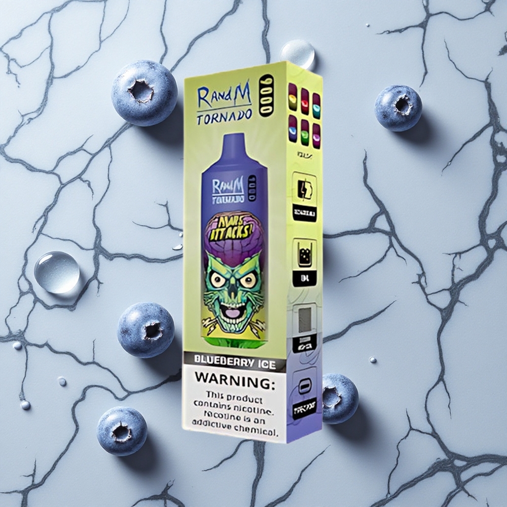 RandM Fumot Tornado 9000 Caladas Vape Desechable Arándano Helado 18 mL vape wholesale España