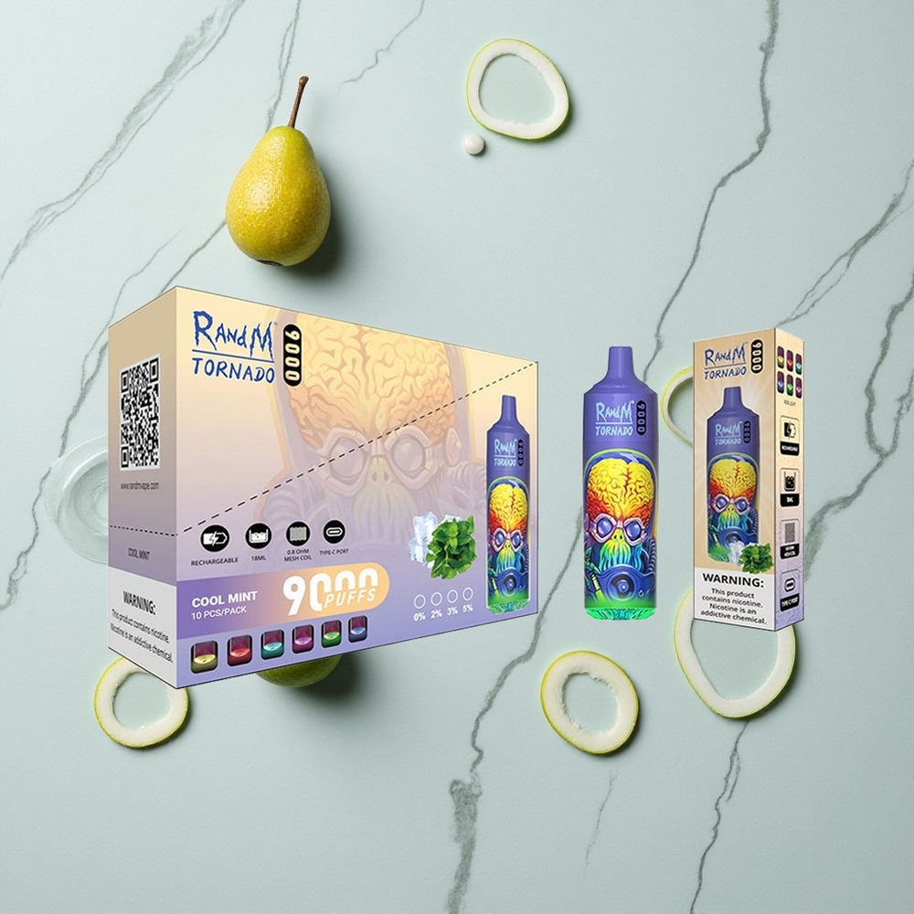 RandM Fumot Tornado 9000 Caladas Vape Desechable Menta Refrescante 18 mL vape wholesale España