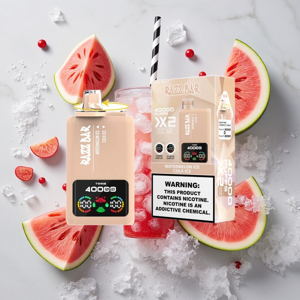 Razz Bar 40000 Caladas Watermelon Ice/Cola Ice Pantalla de Potencia 650 Mah vape wholesale España