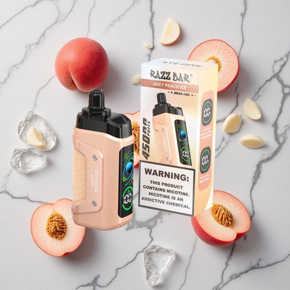 Razz Bar 45000 Caladas Duraznos Jugosos Helado Dispositivo Vapear Tipo-C Recargable vape wholesale España