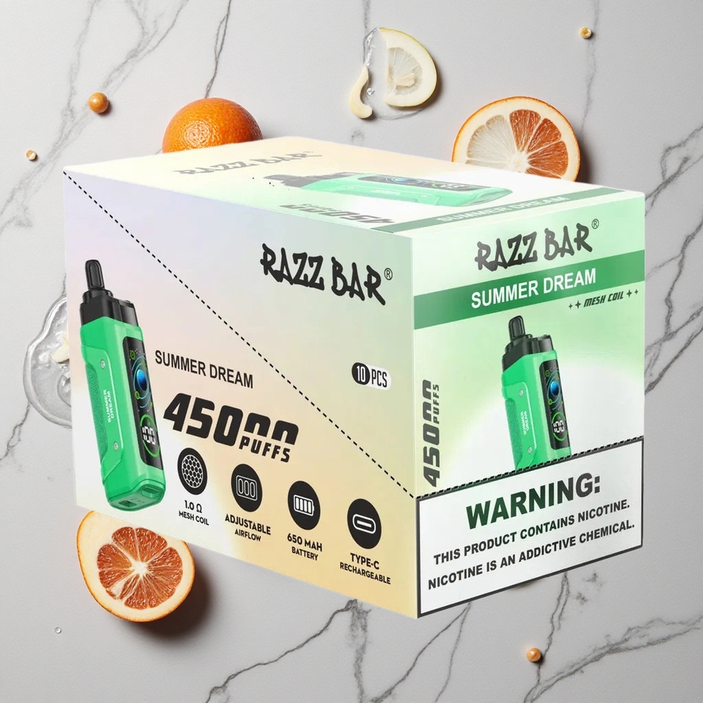 Razz Bar 45000 Caladas Summer Dream Sabor Verano Ajustable 20 mg/ml Nicotina vape wholesale España