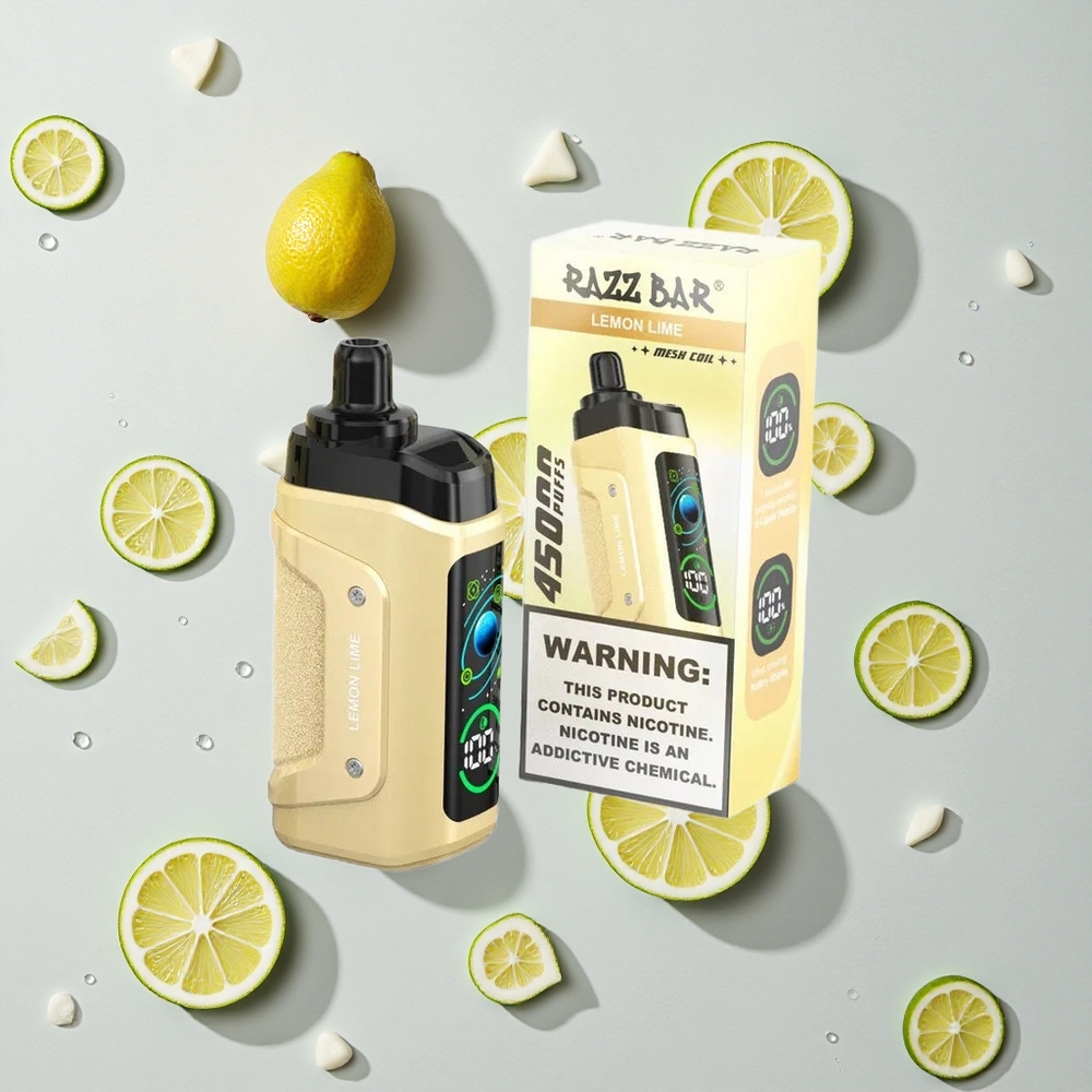 Razz Bar 45000 Caladas Vape Desechable Limón Lima y Frambuesa 1.0 Ohm Tipo-C vape wholesale España