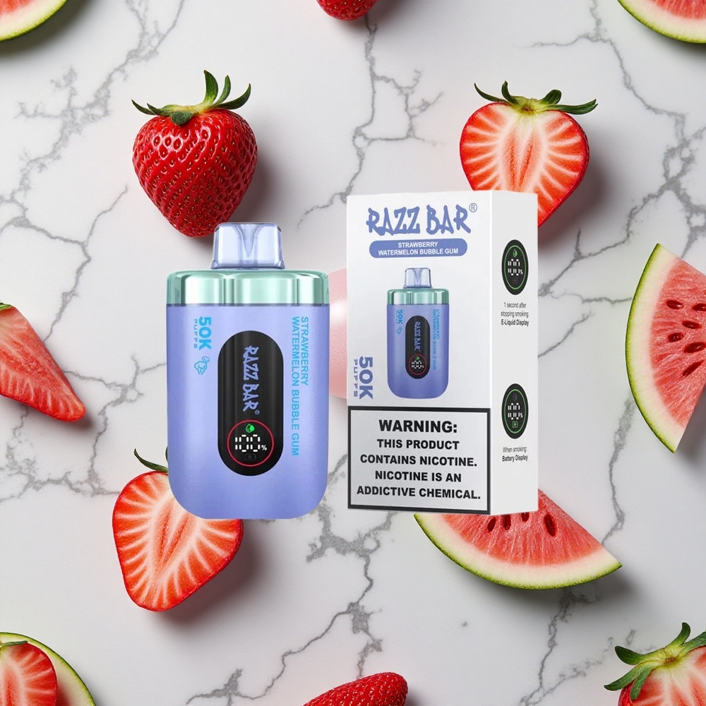 Razz Bar 50K Caladas Fresa Sandía Chicle Desechable 650 Mah Tipo-C vape wholesale España