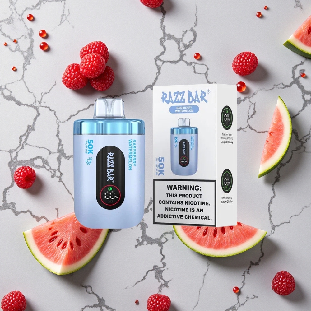 Razz Bar 50K Caladas Vape Desechable Frambuesa Sandía 50000 Caladas Recargable USB-C vape wholesale España
