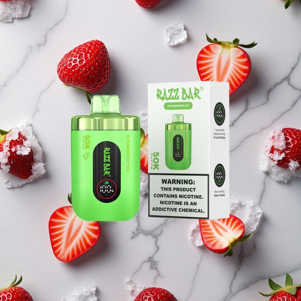 Razz Bar 50K Caladas Vape Desechable Fresa Hielo 50000 Caladas Recargable Tipo-C vape wholesale España