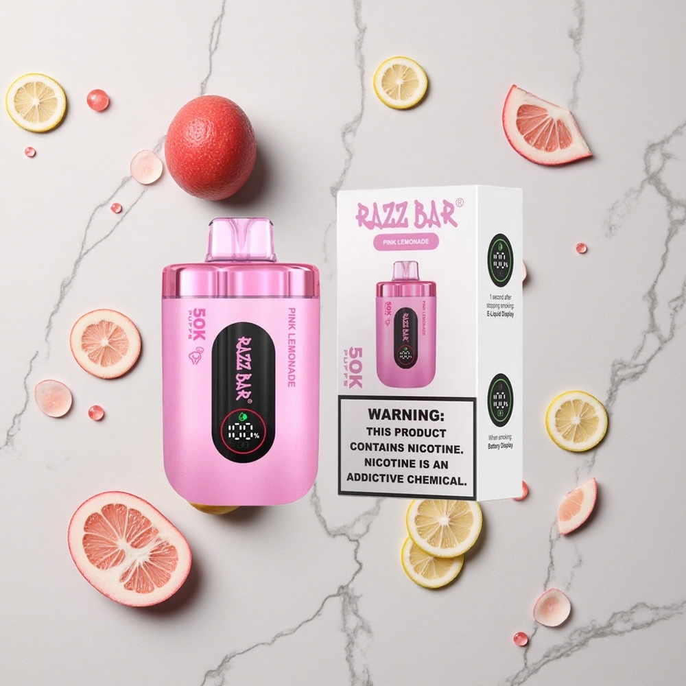 Razz Bar 50K Caladas Vape Desechable Limonada Rosa 650 Mah Recargable vape wholesale España