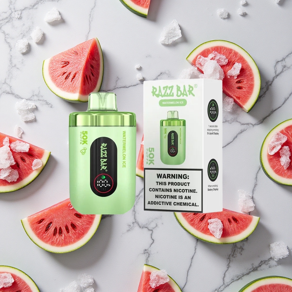 Razz Bar 50K Caladas Vape Desechable Sandía Hielo hasta 50000 Caladas Type-C Recargable vape wholesale España