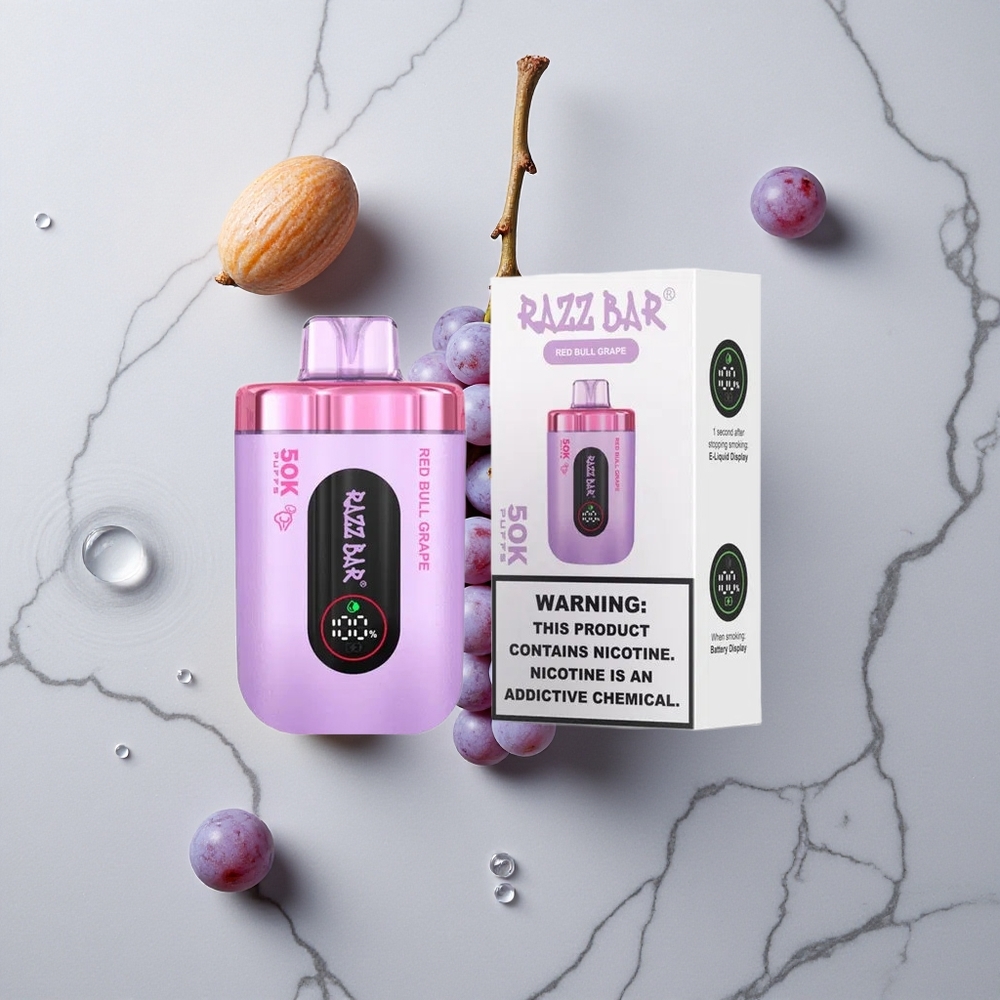 Razz Bar 50K Caladas Vape Desechable Toronja Uva y Frambuesa 50000 Caladas Recargable Tipo-C vape wholesale España