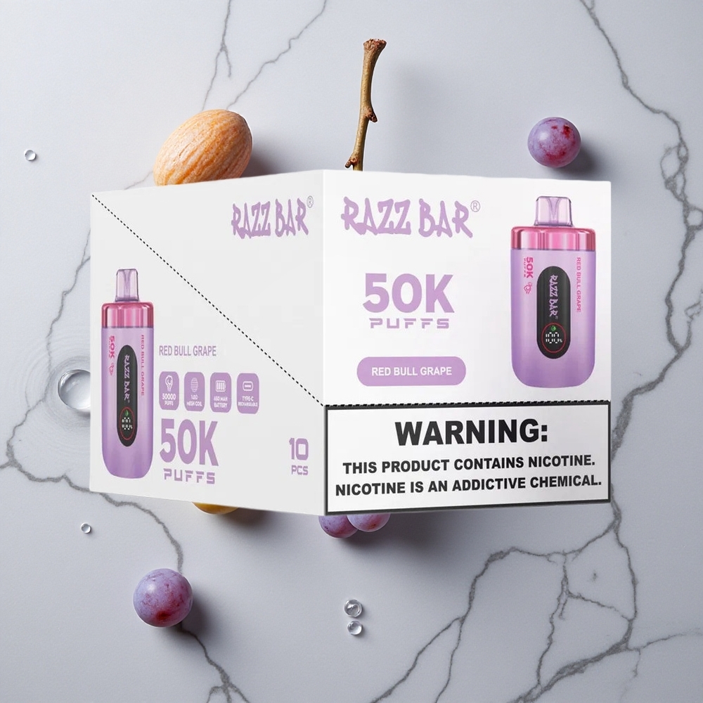 Razz Bar 50K Caladas Vape Desechable Toronja Uva y Frambuesa 50000 Caladas Recargable Tipo-C vape wholesale España