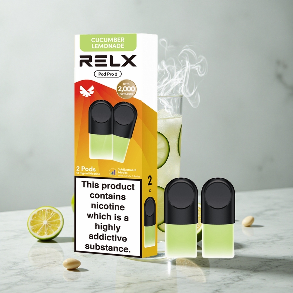 RELX Pod Pro 2 600 Caladas Bebida-Limonada Pepino 1.9ml vape wholesale España