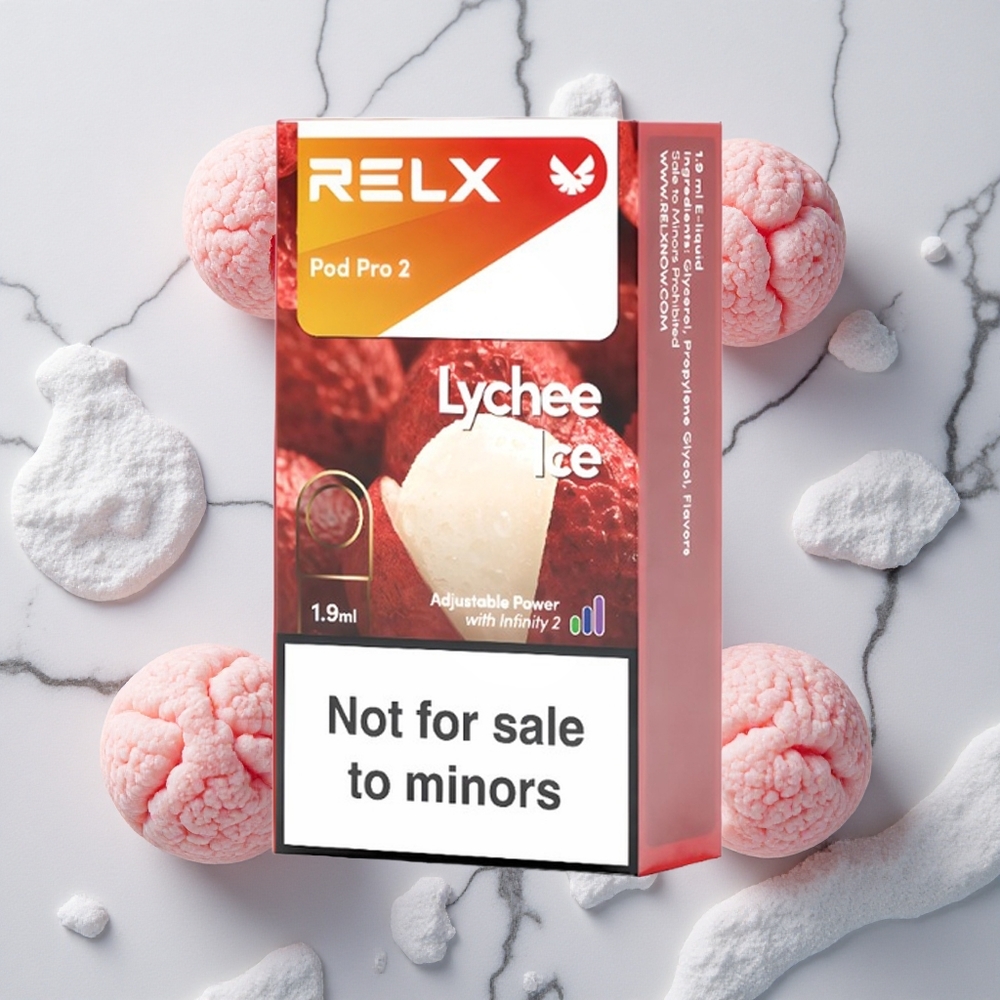 RELX Pod Pro 2 600 Caladas Lichi Hielo 0% nicotina 1.9ml vape wholesale España