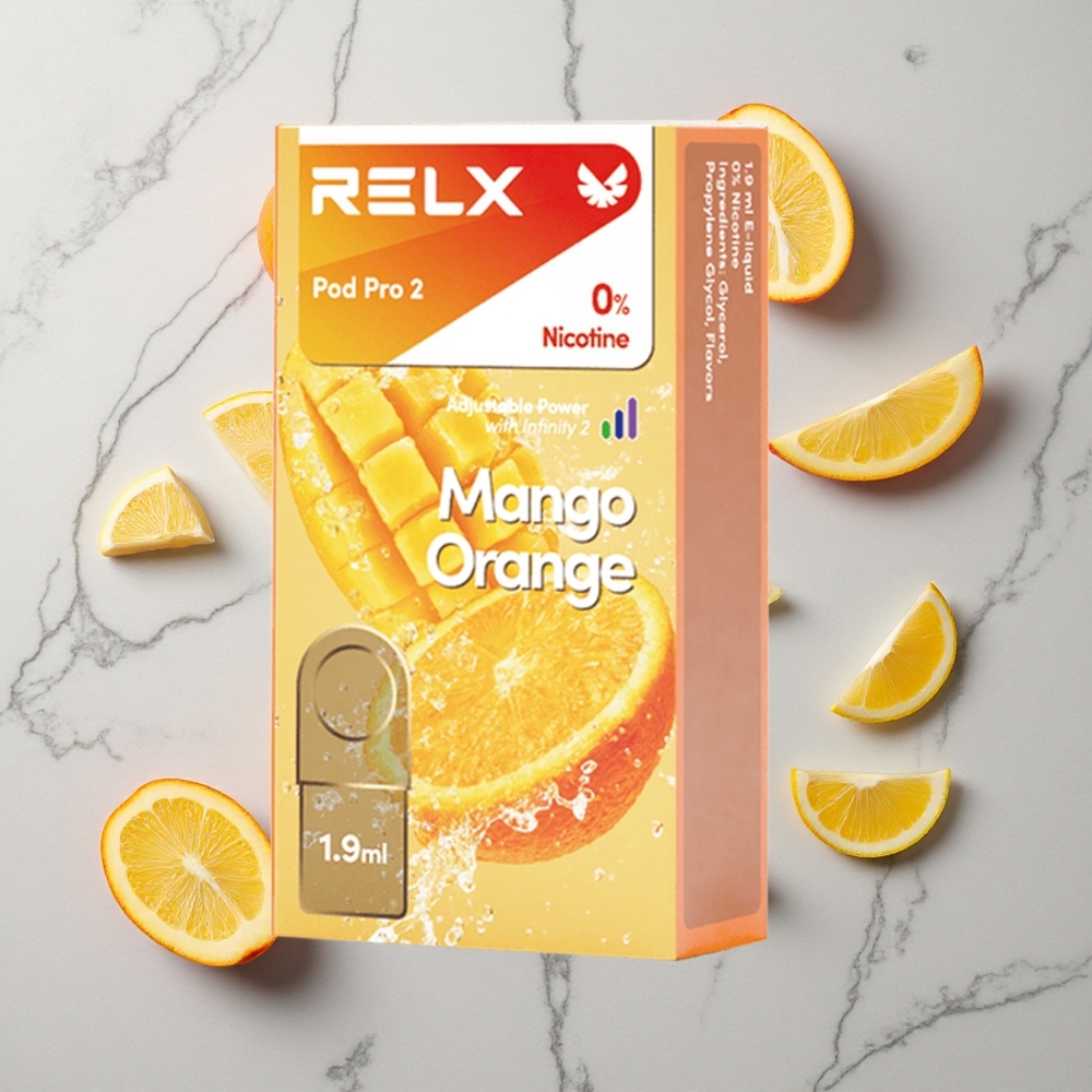 RELX Pod Pro 2 600 Caladas Mango Naranja 1.9ml 3 modos de voltaje vape wholesale España