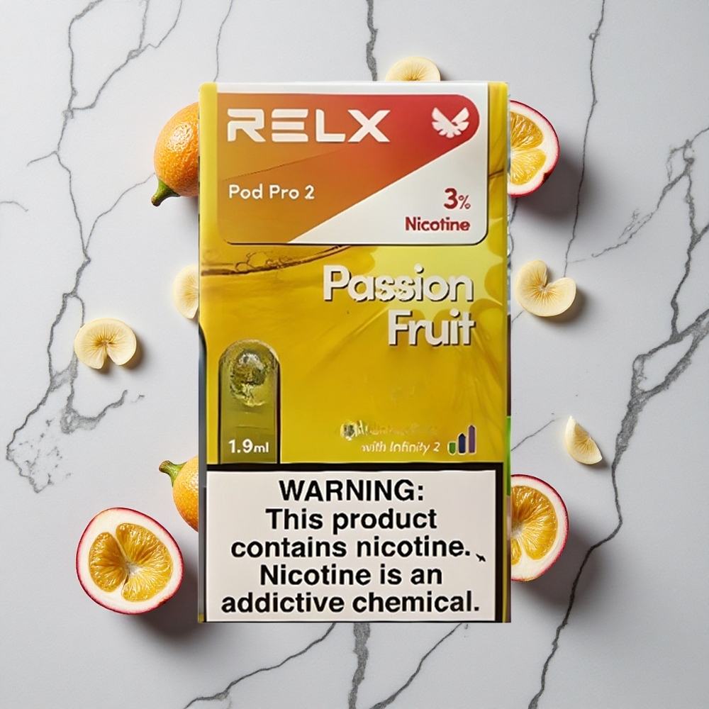 RELX Pod Pro 2 600 Caladas Maracuyá 3% nicotina 1.9ml vape wholesale España