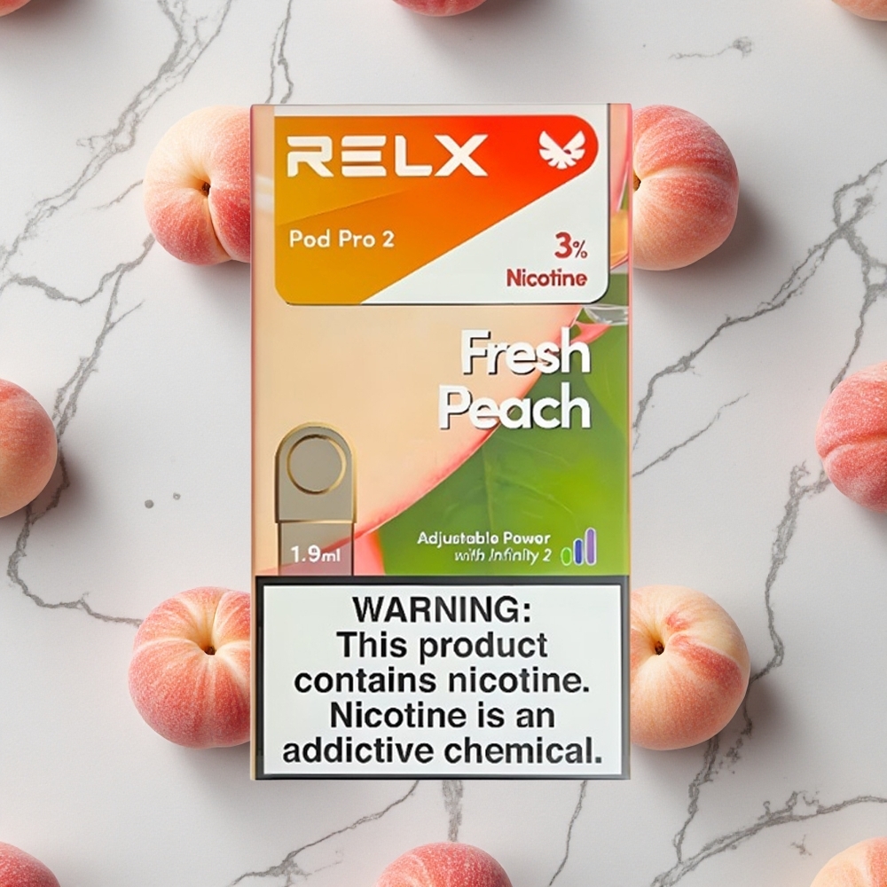 RELX Pod Pro 2 600 Caladas Melocotón Fresco 1.9ml 3% nicotina vape wholesale España