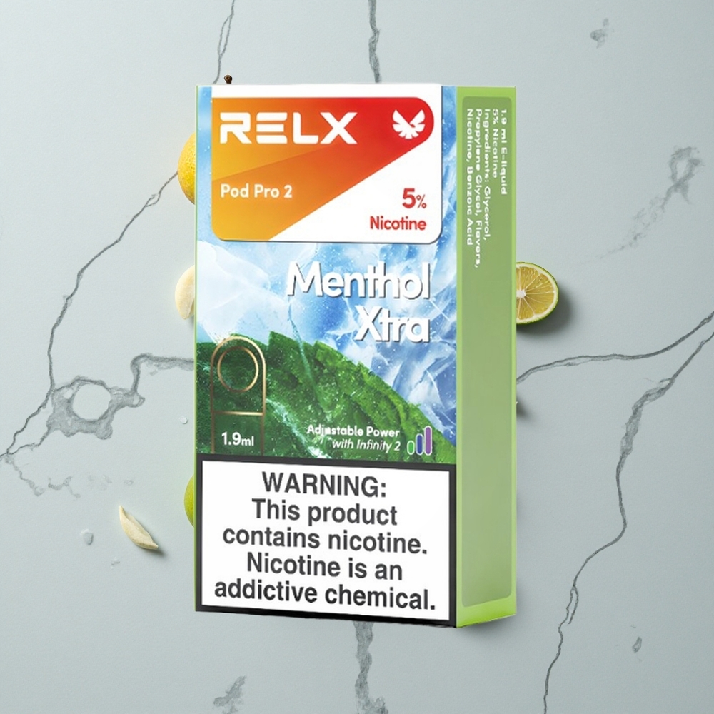 RELX Pod Pro 2 600 Caladas Mentol Xtra 5% nicotina 1.9ml vape wholesale España