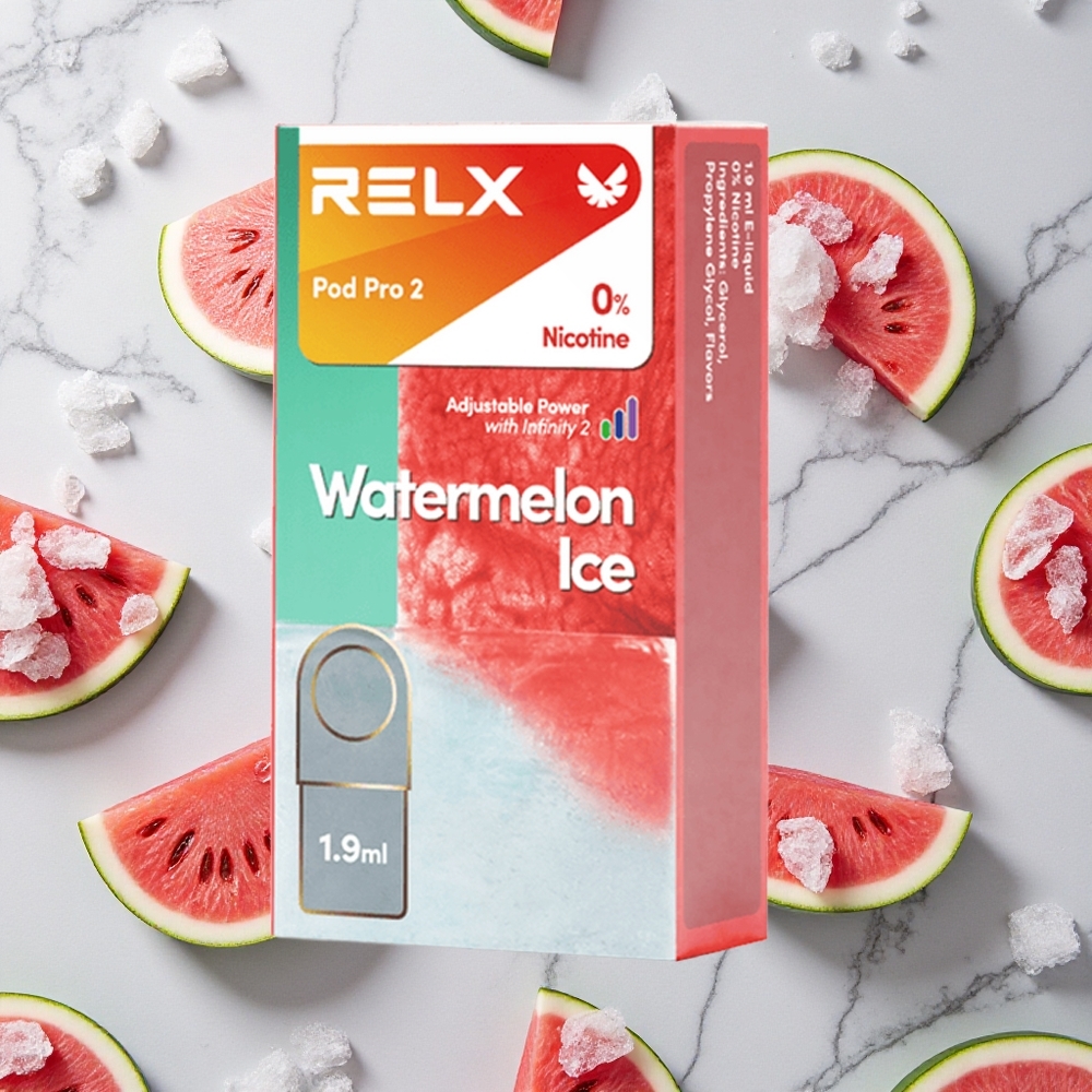 RELX Pod Pro 2 600 Caladas Sandía Helada 0% nicotina 1.9ml vape wholesale España