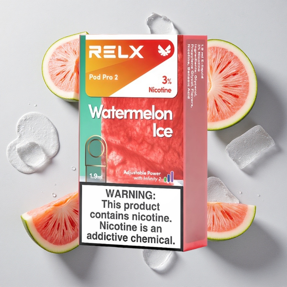 RELX Pod Pro 2 600 Caladas Sandía Helada 3% nicotina 1.9ml vape wholesale España