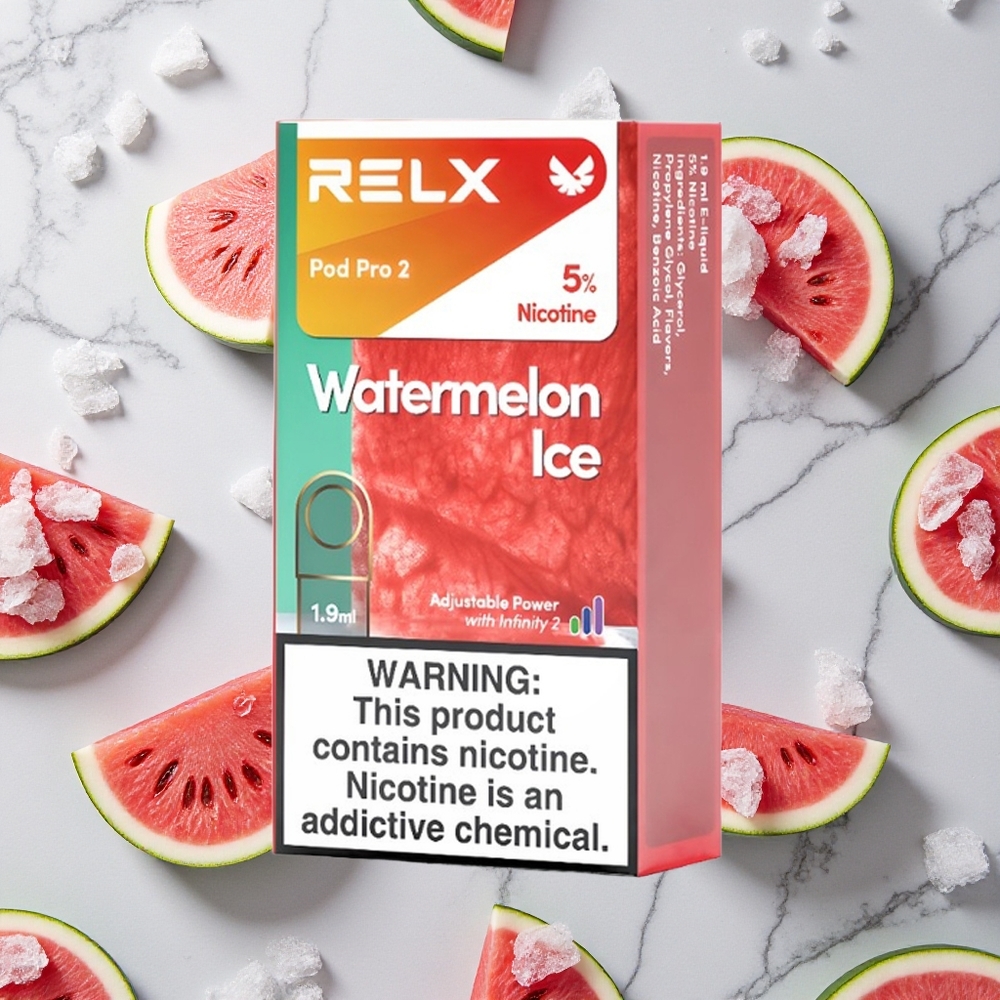RELX Pod Pro 2 600 Caladas Sandía Helada 5% nicotina 1.9ml vape wholesale España