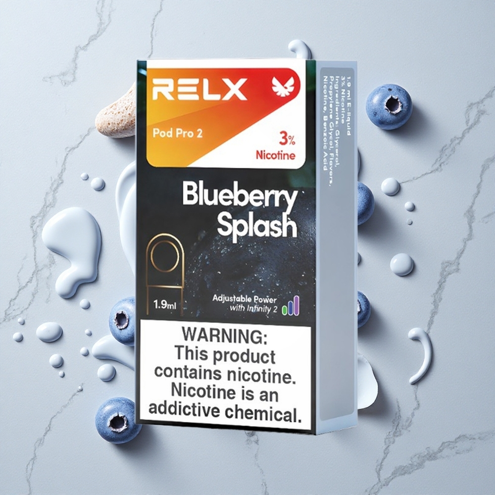 RELX Pod Pro 2 600 Caladas Splash de Arándano 1.9ml 3% nicotina vape wholesale España