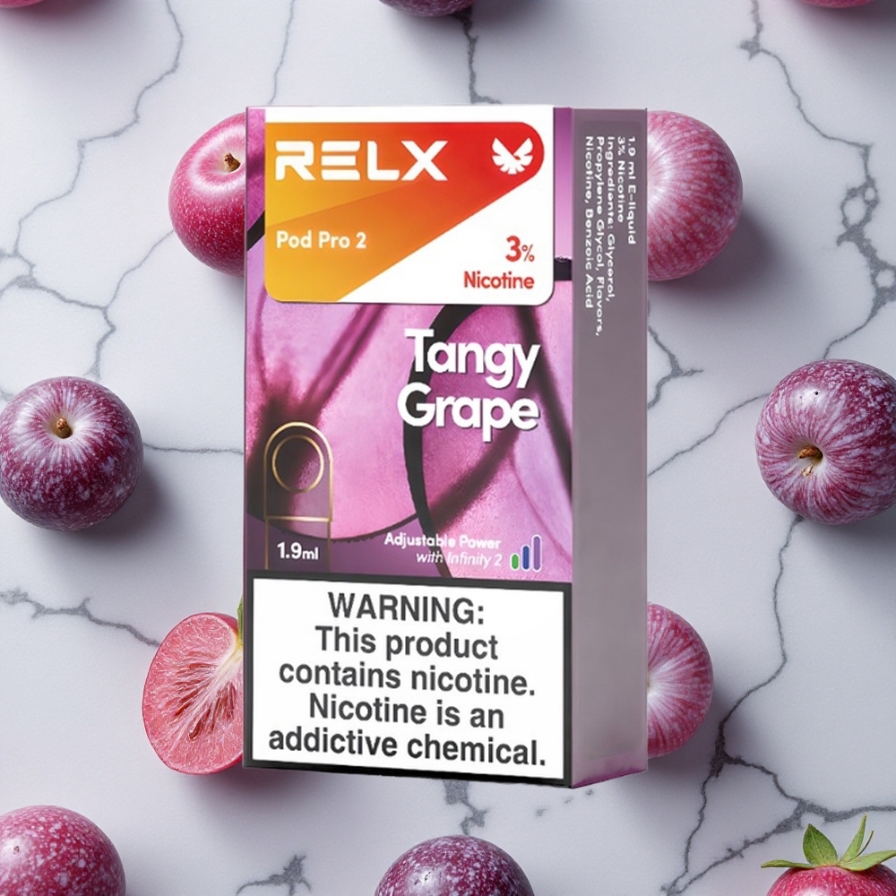 RELX Pod Pro 2 600 Caladas Uva Ácida 1.9ml 3% Nicotina Modos de Voltaje vape wholesale España