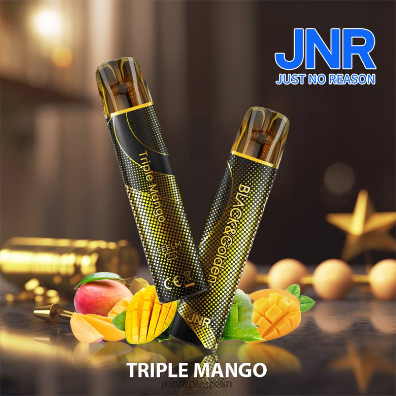JNR vape nicotine content- Z802285 jnr negro y dorado mango triple